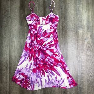 Just Cavalli Pink Purple Stretch Cami Dress Size 8